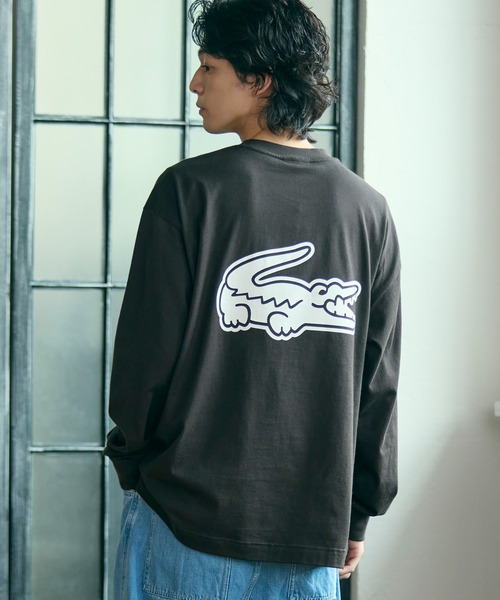 セール】【オンライン限定】LACOSTE オーバーサイズ バックプリント