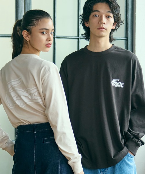 オンライン限定】LACOSTE オーバーサイズ バックプリント ロング