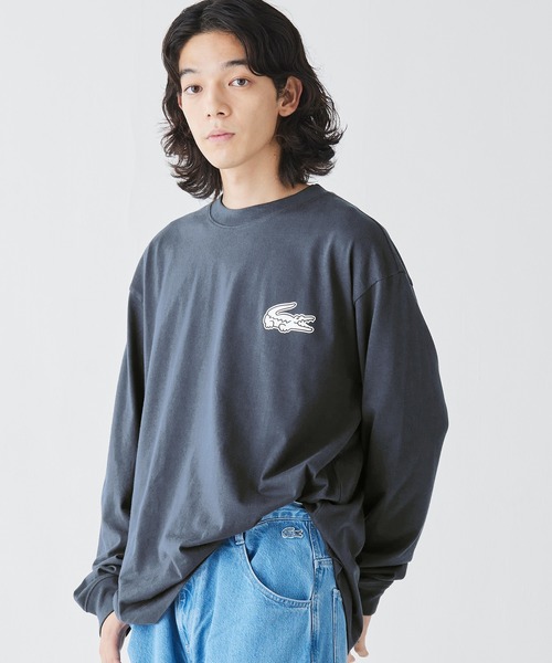 【関税込み】Lacoste ブラウン Runway オーバーサイズ フーディ Lacoste: ブラウン Runway オーバーサイズ フーディ | SSENSE 日本