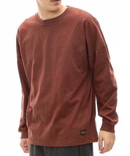 RVCA メンズ RECESSION LT ロンT 【2024年秋冬モデル】/ルーカワンポイントドロップショルダー長袖ロンT(Tシャツ/カットソー)|RVCA(ルーカ)