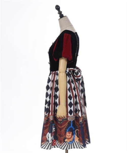 axes femme kawaii（アクシーズファムカワイイ）の「ドールズサーカスワンピース（ワンピース・レディース・ブラック/ワイン/ブルー・MEDIUM）」の10枚目の写真