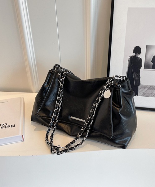 c.u.l（シーユーエル）の「チェーンショルダー フラップショルダーバッグ cula1035（ショルダーバッグ・レディース・ホワイト/ブラック/シルバー・FREE）」の16枚目の写真