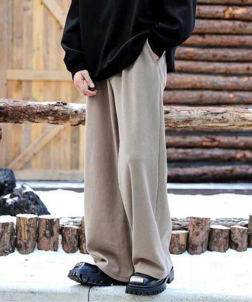【セール】【neos】ルーズシルエット コーデュロイ あったか イージー ワイド パンツ（その他パンツ）｜neos（ネオス） 6,526円