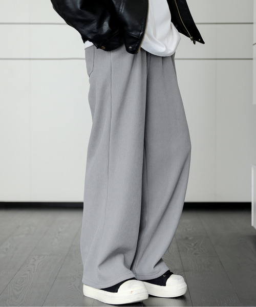 neos（ネオス）の「【neos】ルーズシルエット コーデュロイ あったか イージー ワイド パンツ（その他パンツ・メンズ・ネイビー/ベージュ/アイボリー/ブラック/グレー・SMALL/MEDIUM/LARGE/X-LARGE/XX-LARGE）」の18枚目の写真