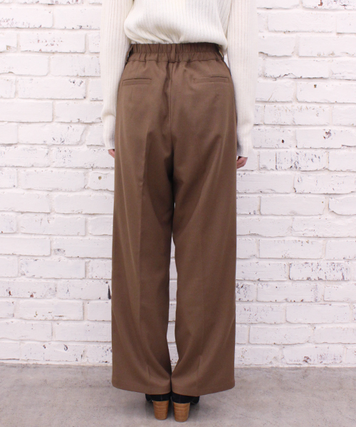 CIAOPANIC（チャオパニック）の「【Ciaopanic】TR起毛ツータックワイドパンツ（その他パンツ・レディース・ライトグレー/ブラウン/カーキ/キャメル/ブラック・FREE）」の7枚目の写真