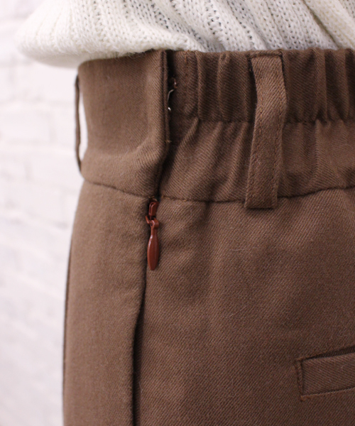 CIAOPANIC（チャオパニック）の「【Ciaopanic】TR起毛ツータックワイドパンツ（その他パンツ・レディース・ライトグレー/ブラウン/カーキ/キャメル/ブラック・FREE）」の12枚目の写真