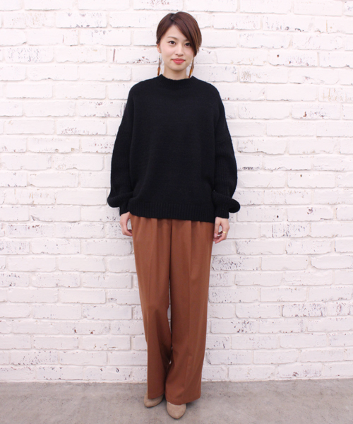 CIAOPANIC（チャオパニック）の「【Ciaopanic】TR起毛ツータックワイドパンツ（その他パンツ・レディース・ライトグレー/ブラウン/カーキ/キャメル/ブラック・FREE）」の15枚目の写真