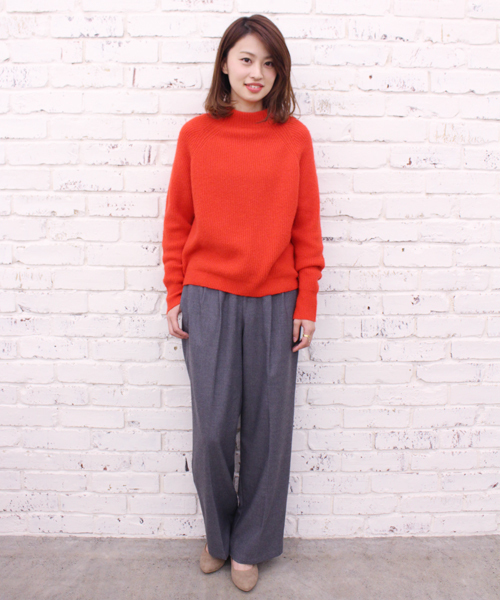 CIAOPANIC（チャオパニック）の「【Ciaopanic】TR起毛ツータックワイドパンツ（その他パンツ・レディース・ライトグレー/ブラウン/カーキ/キャメル/ブラック・FREE）」の14枚目の写真