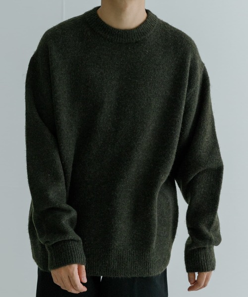 URBAN RESEARCH（アーバンリサーチ）の「『UR GREEN』CREW NECK KNIT（ニット/セーター・メンズ・チャコールグレー/ライトグレー/ネイビー/カーキ/イエロー系その他・MEDIUM/LARGE）」の4枚目の写真