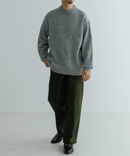 URBAN RESEARCH（アーバンリサーチ）の「『UR GREEN』CREW NECK KNIT（ニット/セーター・メンズ・チャコールグレー/ライトグレー/ネイビー/カーキ/イエロー系その他・MEDIUM/LARGE）」の9枚目の写真