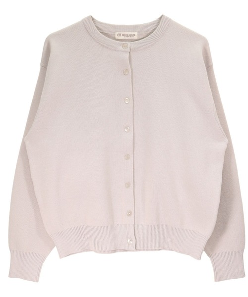 TOKYO SHIRTS(トウキョウシャツ)の「クルーネックニットカーディガン(カーディガン/ボレロ・レディース・ボルドー/モカ/オフホワイト・M/L/LL)」の1枚目の写真