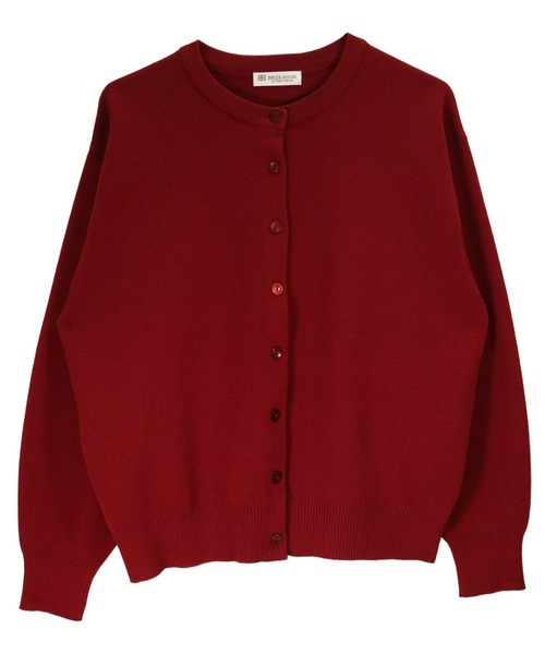 TOKYO SHIRTS(トウキョウシャツ)の「クルーネックニットカーディガン(カーディガン/ボレロ・レディース・ボルドー/モカ/オフホワイト・M/L/LL)」の3枚目の写真