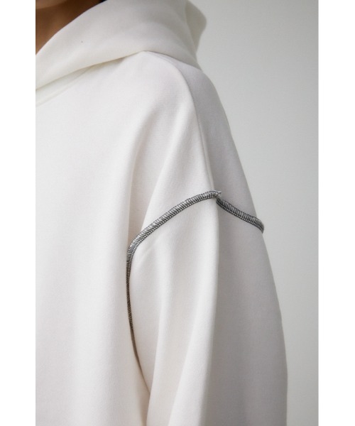 AZUL by moussy(アズールバイマウジー)の「ステッチデザインパーカー(パーカー・メンズ・オフホワイト/ダークグリーン/杢グレー/ベージュ/ブラック・FREE)」の14枚目の写真