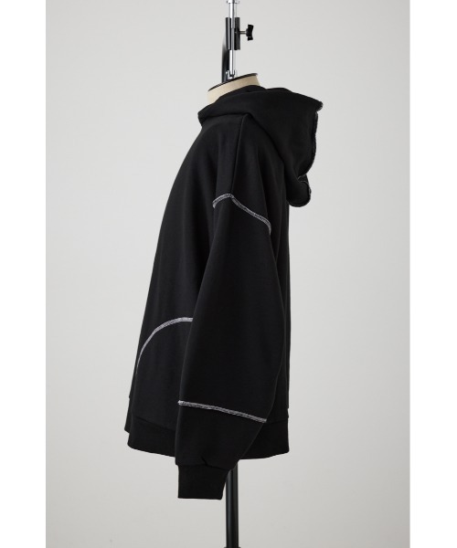 AZUL by moussy(アズールバイマウジー)の「ステッチデザインパーカー(パーカー・メンズ・オフホワイト/ダークグリーン/杢グレー/ベージュ/ブラック・FREE)」の18枚目の写真