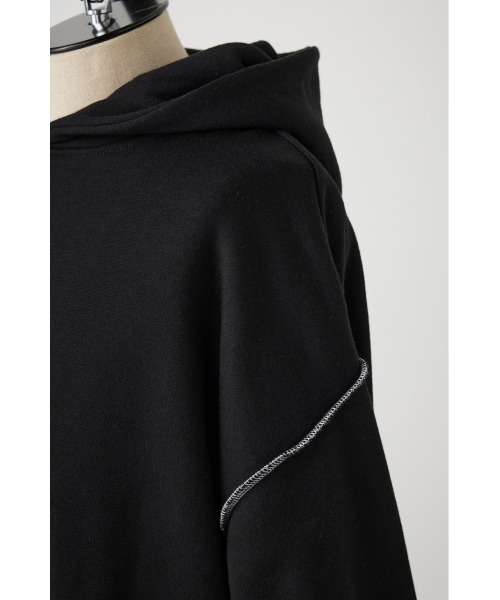 AZUL by moussy(アズールバイマウジー)の「ステッチデザインパーカー(パーカー・メンズ・オフホワイト/ダークグリーン/杢グレー/ベージュ/ブラック・FREE)」の22枚目の写真