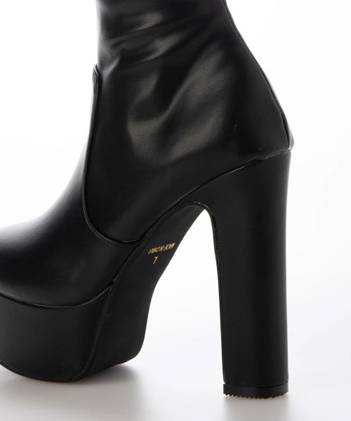 DEMETER(デメテル)の「2WAY 13.5cm 厚底 ハイヒール ストレッチ ニーハイブーツ(ブーツ・レディース・ブラック系その他/ブラック・S/M/L/LL)」の9枚目の写真