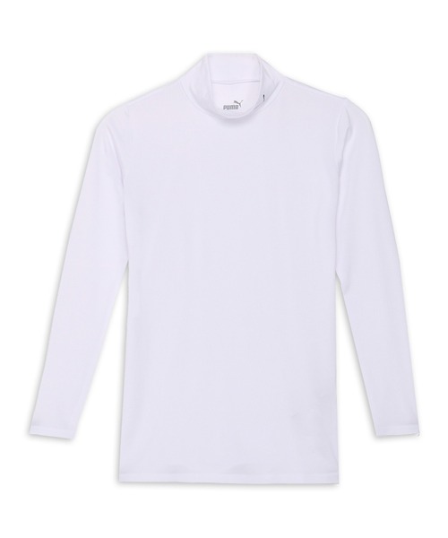 PUMA(プーマ)の「PUMA プーマ コンプレッション モックネック サッカー 長袖 シャツ(Tシャツ/カットソー・メンズ・ホワイト・XX-LARGE/X-LARGE/SMALL/MEDIUM/LARGE)」の1枚目の写真
