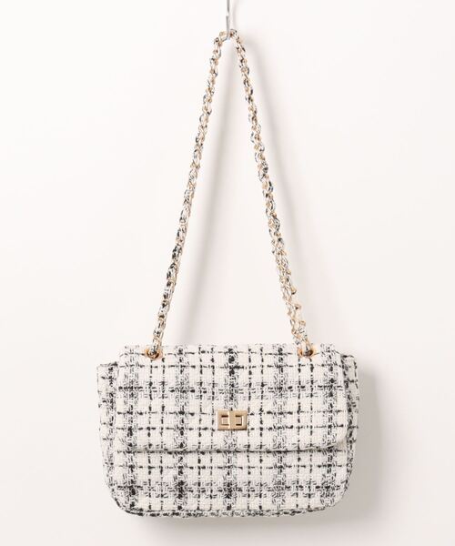 natural couture（ナチュラルクチュール）の「キルティングチェーンＢＡＧ（ショルダーバッグ・レディース・ピンク/アイボリー/ブラック・FREE）」の7枚目の写真