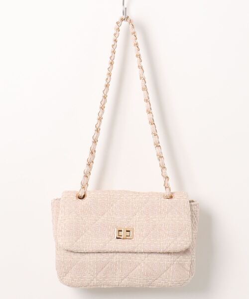 natural couture（ナチュラルクチュール）の「キルティングチェーンＢＡＧ（ショルダーバッグ・レディース・ピンク/アイボリー/ブラック・FREE）」の17枚目の写真
