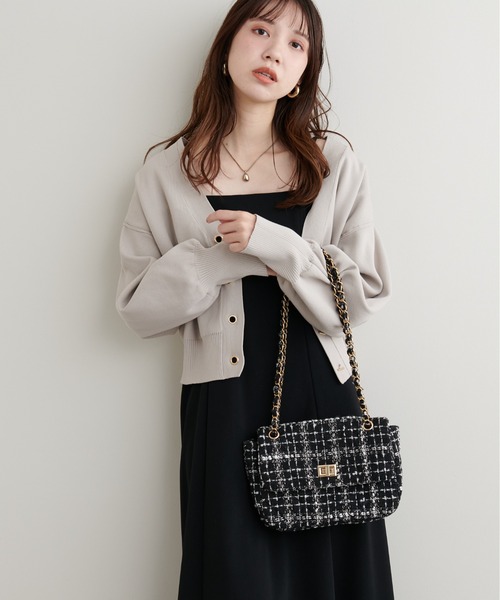 natural couture（ナチュラルクチュール）の「キルティングチェーンＢＡＧ（ショルダーバッグ・レディース・ピンク/アイボリー/ブラック・FREE）」の11枚目の写真