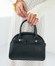 MAJESTIC LEGON | 【WEB限定アイテム】ハートリボンミニボストン(ボストンバッグ)