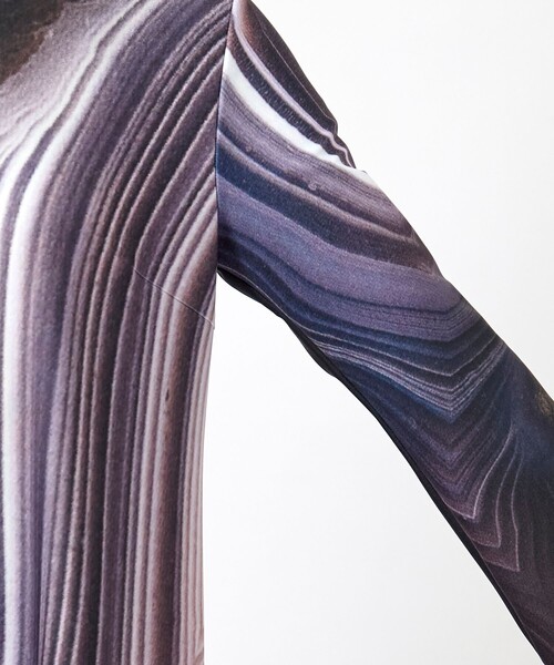 MUKASA（ムカサ）の「【MUKASA/ムカサ】RARE STONE PRINT DRESS/プリントワンピース（ドレス・レディース・グレー・FREE）」の7枚目の写真