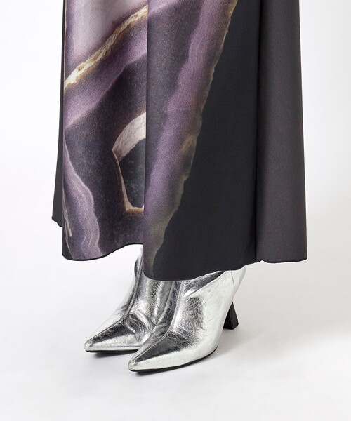 MUKASA（ムカサ）の「【MUKASA/ムカサ】RARE STONE PRINT DRESS/プリントワンピース（ドレス・レディース・グレー・FREE）」の10枚目の写真