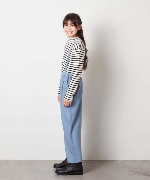 a.v.v（アーヴェヴェ）の「[140-150]サスペンダー付きワイドパンツ（その他パンツ・キッズ・ホワイト/ブラック/グレー/ダークインディゴブルー/ベージュ・150/140）」の8枚目の写真