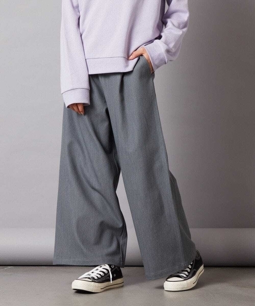 a.v.v（アーヴェヴェ）の「[140-150]サスペンダー付きワイドパンツ（その他パンツ・キッズ・ホワイト/ブラック/グレー/ダークインディゴブルー/ベージュ・150/140）」の11枚目の写真