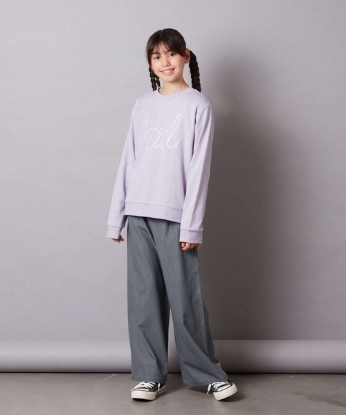 a.v.v（アーヴェヴェ）の「[140-150]サスペンダー付きワイドパンツ（その他パンツ・キッズ・ホワイト/ブラック/グレー/ダークインディゴブルー/ベージュ・150/140）」の13枚目の写真