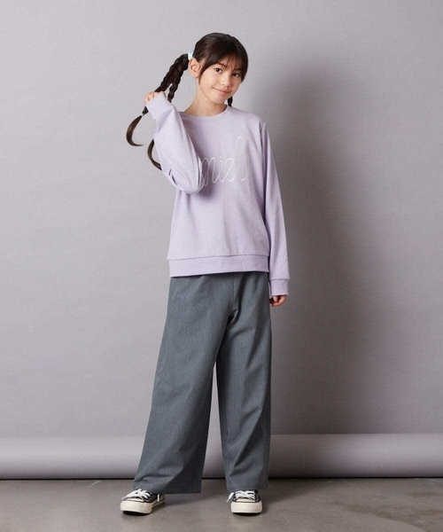a.v.v（アーヴェヴェ）の「[140-150]サスペンダー付きワイドパンツ（その他パンツ・キッズ・ホワイト/ブラック/グレー/ダークインディゴブルー/ベージュ・150/140）」の14枚目の写真