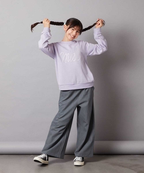 a.v.v（アーヴェヴェ）の「[140-150]サスペンダー付きワイドパンツ（その他パンツ・キッズ・ホワイト/ブラック/グレー/ダークインディゴブルー/ベージュ・150/140）」の15枚目の写真