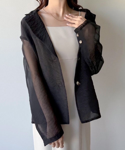 CLANE - シアーテーラードシャツ - SHEER TAILORED SHIRT - MINT