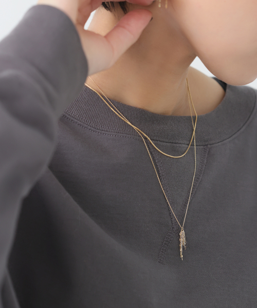 Lilas コンパクトチェーン38cmネックレス Lilas コンパクトチェーン 38cm ネックレス K10