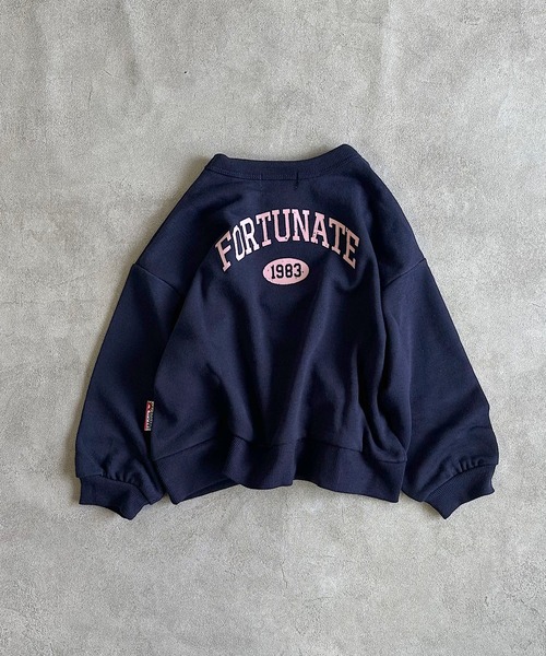 MARKEY'S（マーキーズ）の「【LSP WOW!】バックプリントトレーナー（スウェット・キッズ・チャコール/ベージュ/ラベンダー/ネイビー/ブラウン/オフホワイト/ブラック/ライトピンク/エメラルド/カーキ・80/90/100/110/120/130）」の20枚目の写真