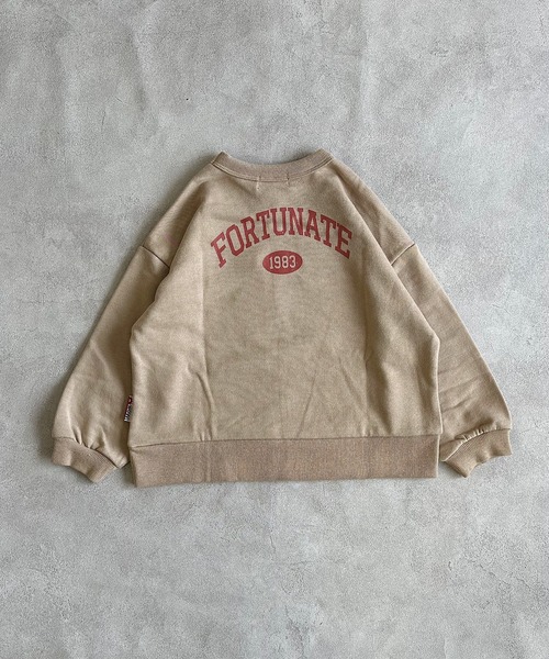 MARKEY'S（マーキーズ）の「【LSP WOW!】バックプリントトレーナー（スウェット・キッズ・チャコール/ベージュ/ラベンダー/ネイビー/ブラウン/オフホワイト/ブラック/ライトピンク/エメラルド/カーキ・80/90/100/110/120/130）」の11枚目の写真