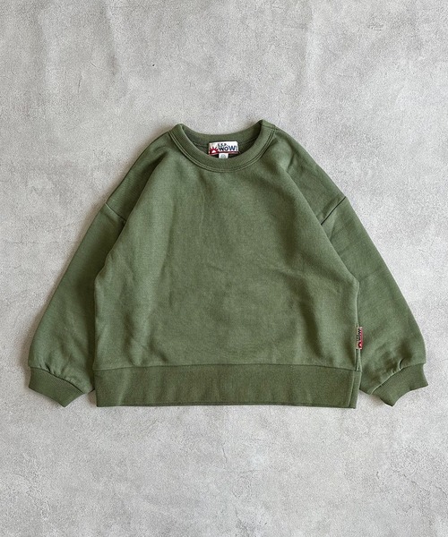 MARKEY'S（マーキーズ）の「【LSP WOW!】バックプリントトレーナー（スウェット・キッズ・チャコール/ベージュ/ラベンダー/ネイビー/ブラウン/オフホワイト/ブラック/ライトピンク/エメラルド/カーキ・80/90/100/110/120/130）」の12枚目の写真