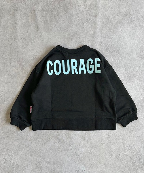 MARKEY'S（マーキーズ）の「【LSP WOW!】バックプリントトレーナー（スウェット・キッズ・チャコール/ベージュ/ラベンダー/ネイビー/ブラウン/オフホワイト/ブラック/ライトピンク/エメラルド/カーキ・80/90/100/110/120/130）」の16枚目の写真