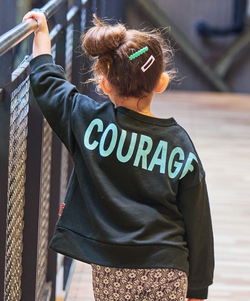 MARKEY'S（マーキーズ）の「【LSP WOW!】バックプリントトレーナー（スウェット・キッズ・チャコール/ベージュ/ラベンダー/ネイビー/ブラウン/オフホワイト/ブラック/ライトピンク/エメラルド/カーキ・80/90/100/110/120/130）」の18枚目の写真