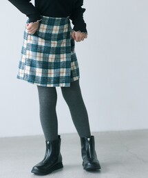 green label relaxing（グリーンレーベルリラクシング）の「【別注】＜Pluckys＞TJ ラップキュロットパンツ（チェック） / キッズ  140cm-160cm（その他パンツ・キッズ）」