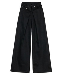 WOOL GABARDINE FOLDED WIDE TROUSERS（スラックス）｜JOHN LAWRENCE