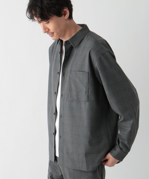 GLOBAL WORK（グローバルワーク）の「アーバンシャツ/147179（シャツ/ブラウス・メンズ・ブラック/グレー系4/グレー系8/チャコール・SMALL/MEDIUM/LARGE/X-LARGE/3XL/X-SMALL/XX-LARGE）」の3枚目の写真