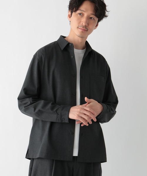 GLOBAL WORK（グローバルワーク）の「アーバンシャツ/147179（シャツ/ブラウス・メンズ・ブラック/グレー系4/グレー系8/チャコール・SMALL/MEDIUM/LARGE/X-LARGE/3XL/X-SMALL/XX-LARGE）」の12枚目の写真