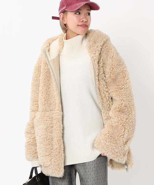 Vegancode/ヴィ―ガンコード】カーリーフーディブルゾン（その他