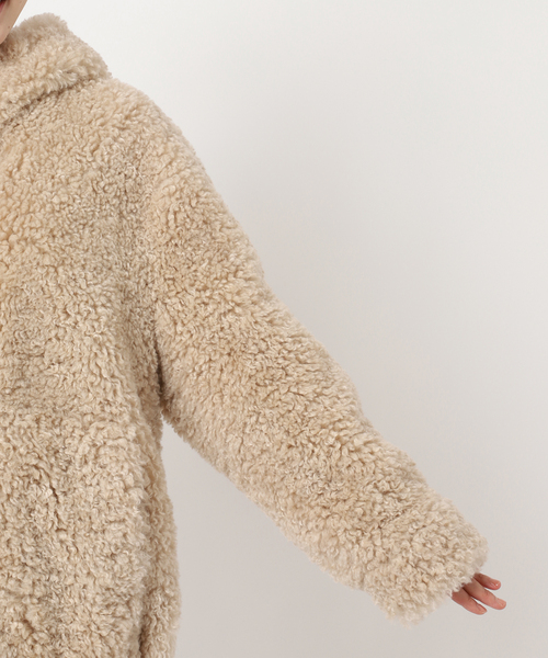 AP STUDIO 【Vegancode】カーリーフーディブルゾン Vegancode/ヴィ―ガンコード】カーリーフーディブルゾン（その他