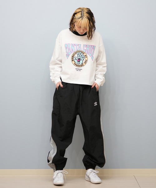 SANTA CRUZ(サンタクルーズ)の「【限定販売】SANTACRUZ/サンタクルーズ クロップド丈ロンT 502251433(Tシャツ/カットソー・レディース・ホワイト/ライトブラック/グレー・L/M)」の8枚目の写真