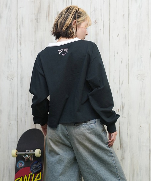 SANTA CRUZ(サンタクルーズ)の「【限定販売】SANTACRUZ/サンタクルーズ クロップド丈ロンT 502251433(Tシャツ/カットソー・レディース・ホワイト/ライトブラック/グレー・L/M)」の13枚目の写真