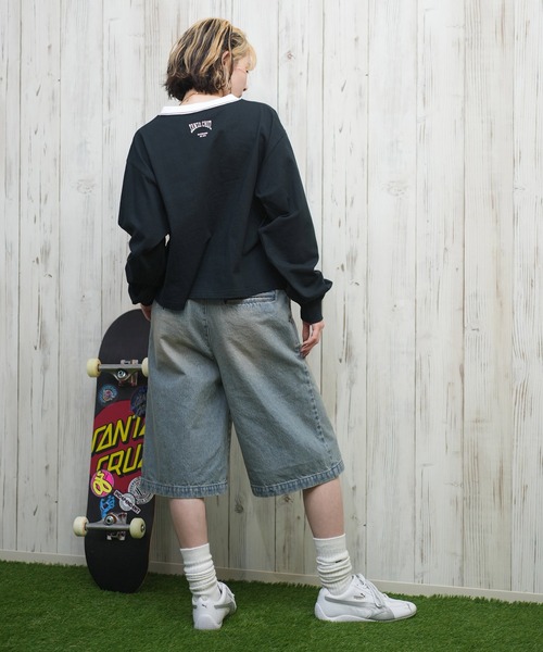 SANTA CRUZ(サンタクルーズ)の「【限定販売】SANTACRUZ/サンタクルーズ クロップド丈ロンT 502251433(Tシャツ/カットソー・レディース・ホワイト/ライトブラック/グレー・L/M)」の16枚目の写真