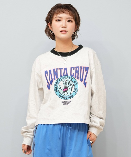 SANTA CRUZ(サンタクルーズ)の「【限定販売】SANTACRUZ/サンタクルーズ クロップド丈ロンT 502251433(Tシャツ/カットソー・レディース・ホワイト/ライトブラック/グレー・L/M)」の17枚目の写真