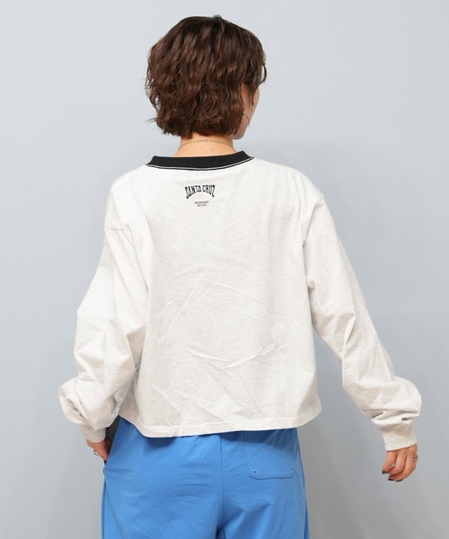 SANTA CRUZ(サンタクルーズ)の「【限定販売】SANTACRUZ/サンタクルーズ クロップド丈ロンT 502251433(Tシャツ/カットソー・レディース・ホワイト/ライトブラック/グレー・L/M)」の19枚目の写真